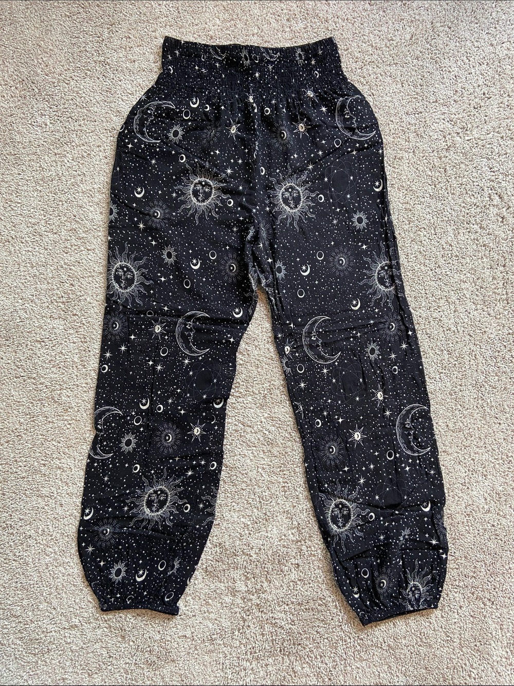 Lotus and Luna • Raven Cosmic Sky Harem Pants